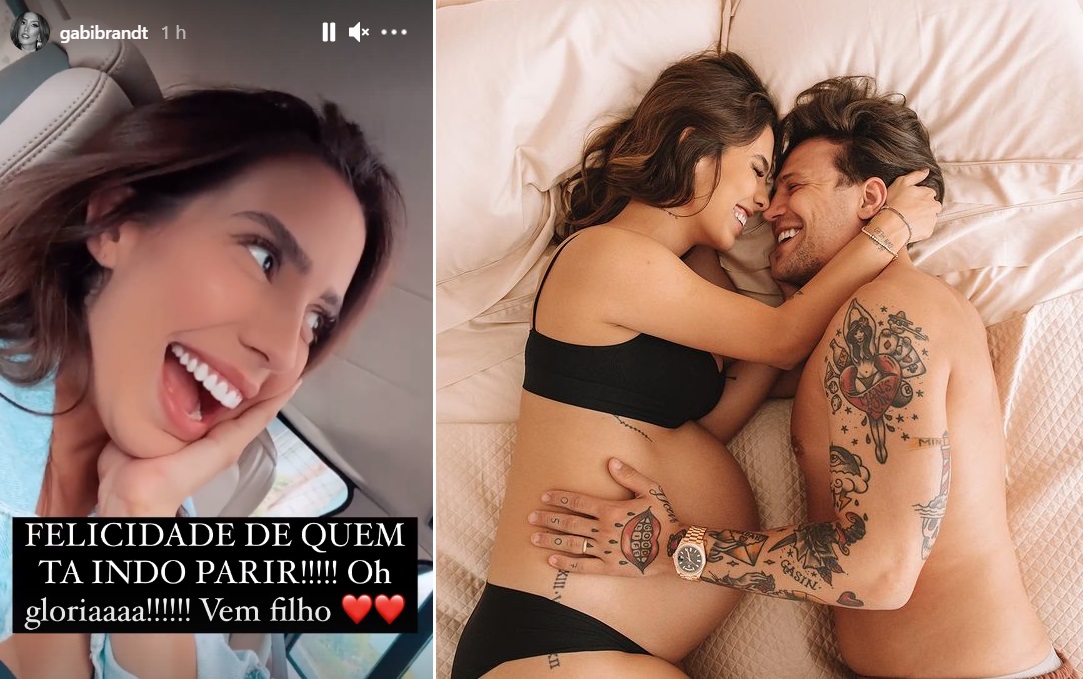 Gabi Brandt anuncia ida à maternidade para ter 2º filho; reveja fotos