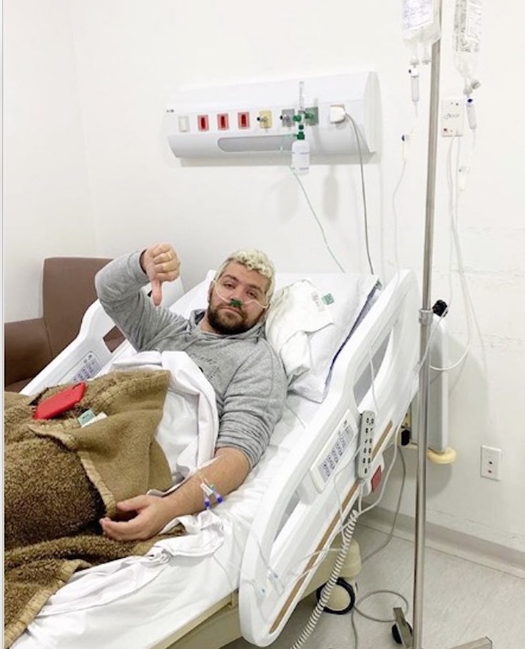 Victor Sarro vomita sangue durante gravação na Record e é hospitalizado