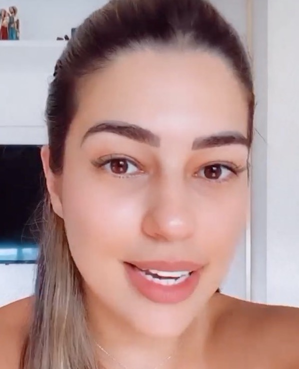 Vivian Amorim é cortada por linha de cerol durante passeio e desabafa 