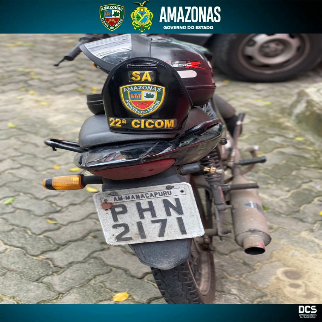 Polícia faz cerco e detém homem com moto roubada no Dom Pedro, em Manaus