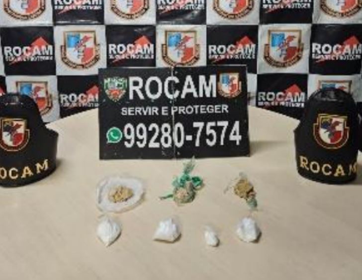 Procurado por homicídio é preso enquanto vendia drogas em beco em Manaus