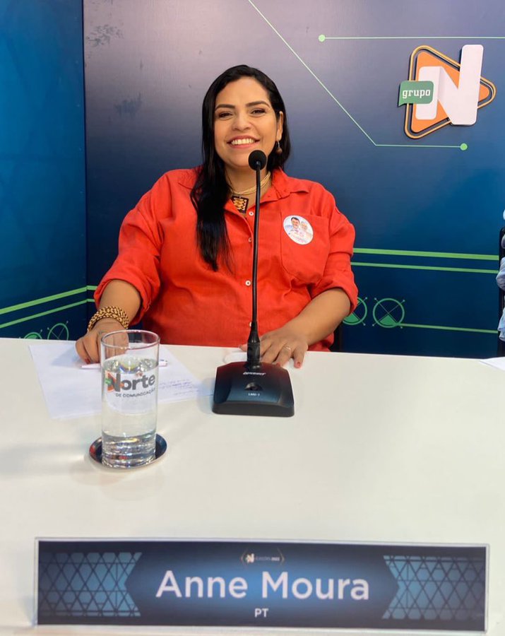 Anne Moura foca na parceria com governo federal durante debate na TV