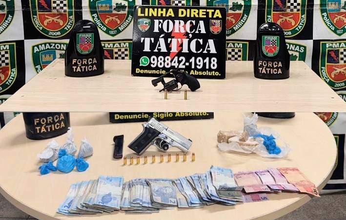 Armado, homem é preso vendendo drogas próximo ao Mercado Adolpho Lisboa 