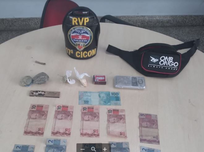 PM captura jovem com pochete recheada drogas em igarapé de Manaus