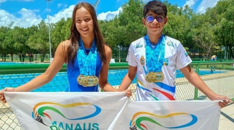 Atletas de Manaus vencem 16 medalhas em torneio de natação em Roraima