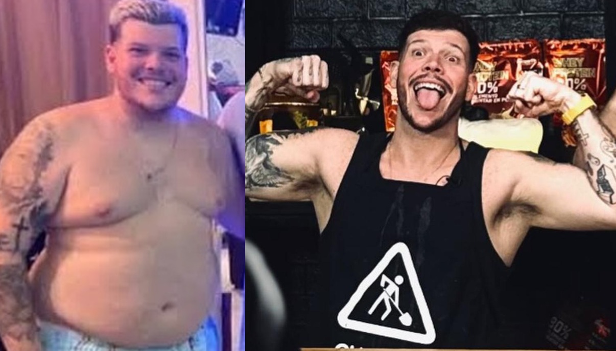 Ferrugem mostra antes e depois de emagrecer 35kg
