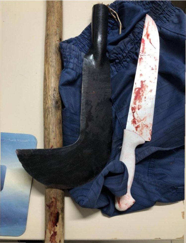 Filho mata pai com golpes de faca e foice após ele negar R$ 2 