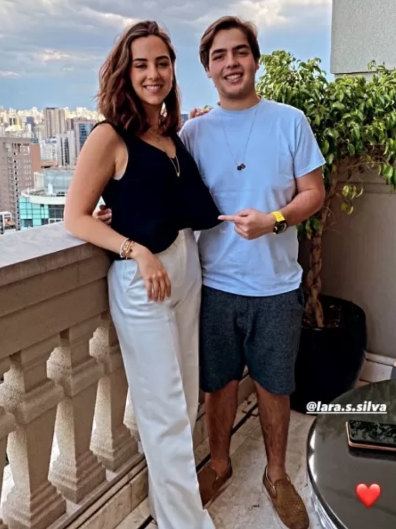 Filho de Faustão mostra resultado de bariátrica ao posar com a irmã