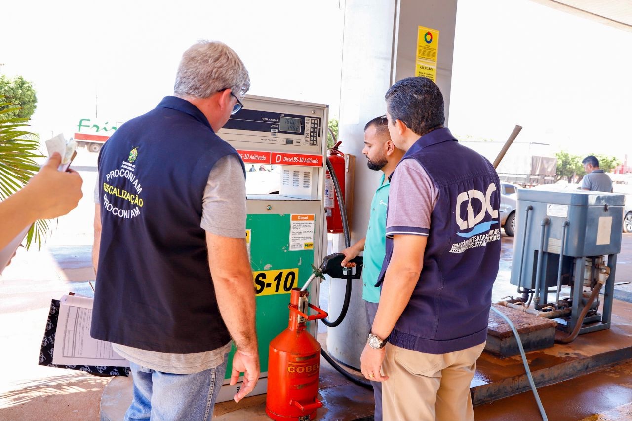 Postos de combustíveis são fiscalizados no interior do Amazonas