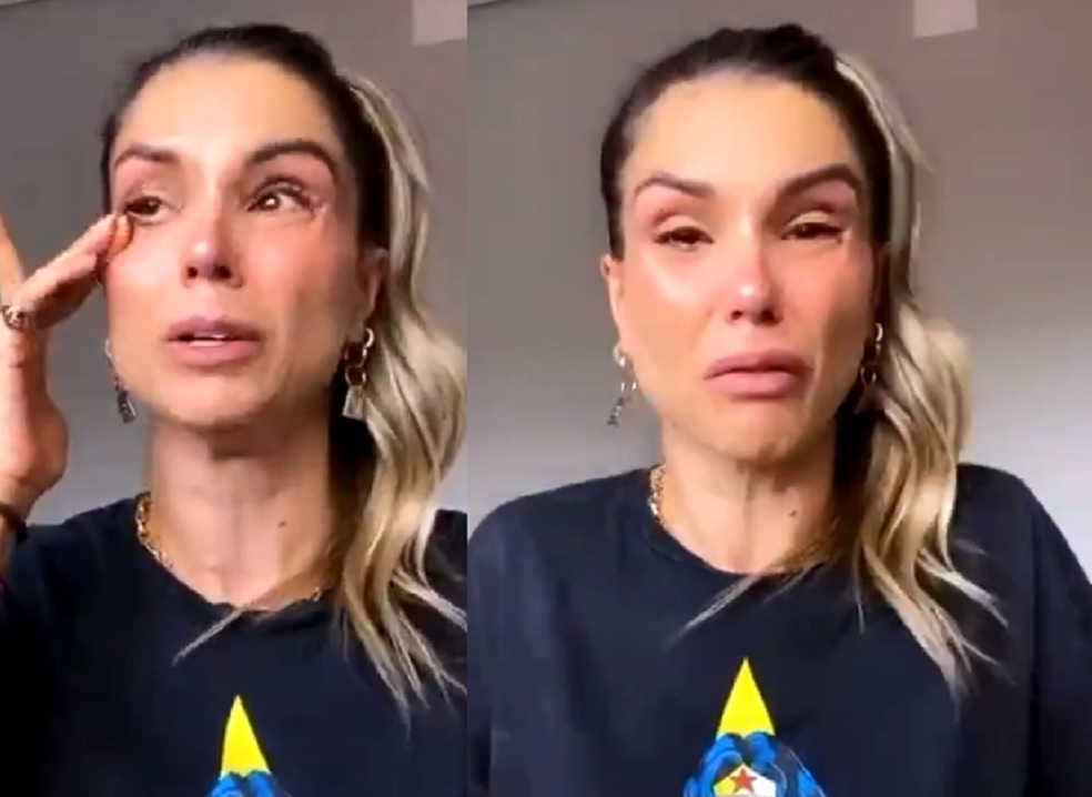 Flávia Viana chora após divulgar atendimento precoce para governo federal