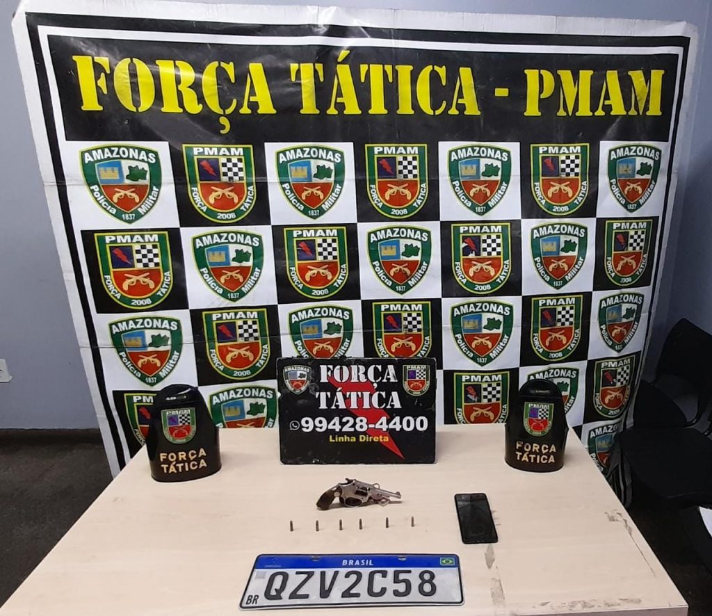 Homem armado é preso em carro usado para cometer assaltos em Manaus