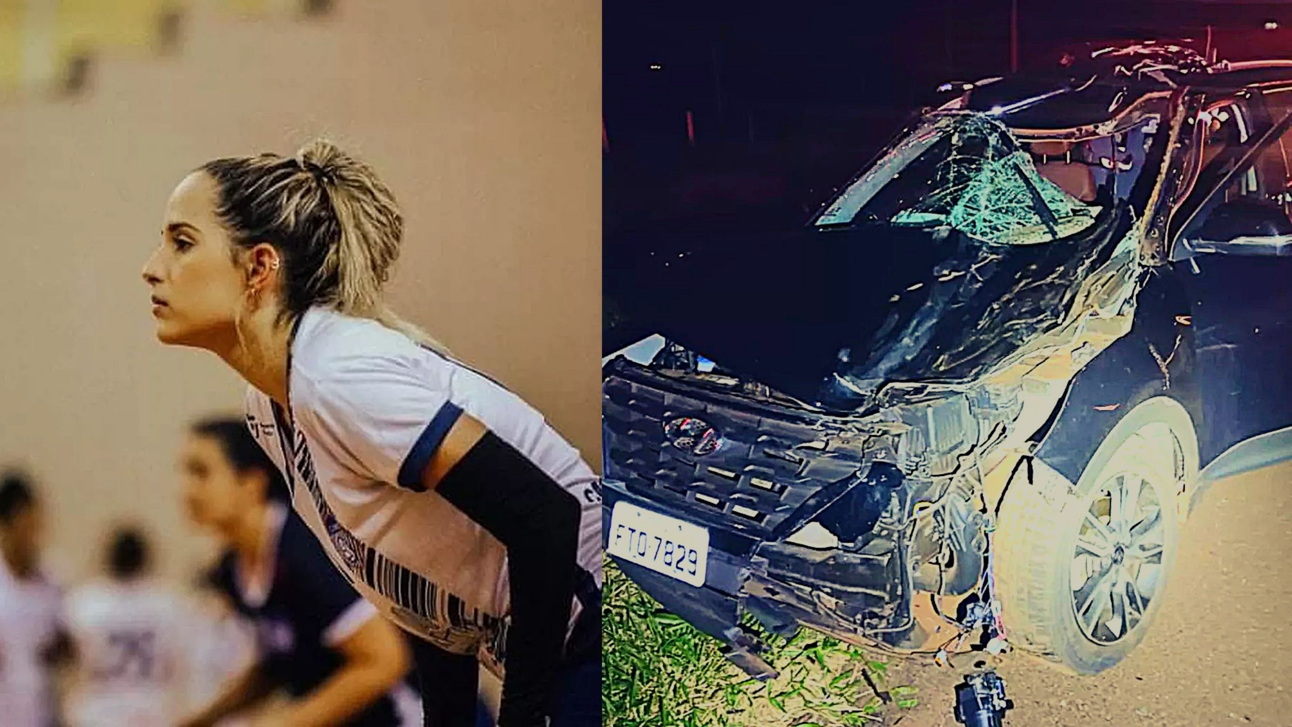 Jogadora de volêi morre após carro bater em cavalo