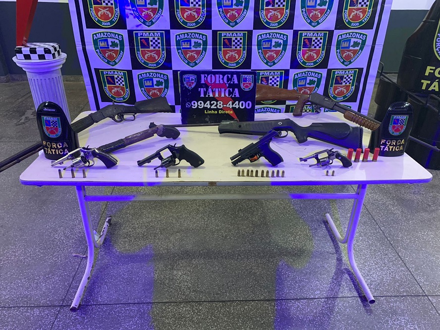 Polícia apreende mais de 400 armas de fogo em Manaus