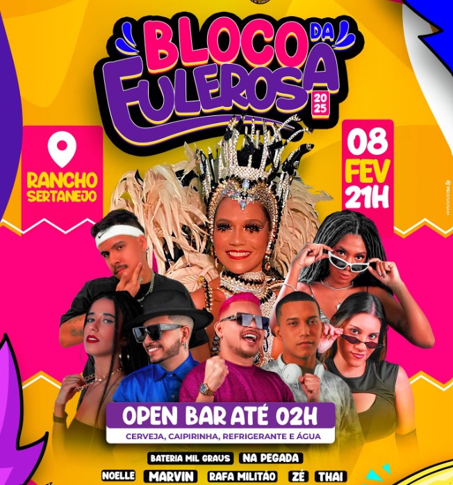 Bloco da Fulerosa promete agitar carnaval em Manaus; veja atrações