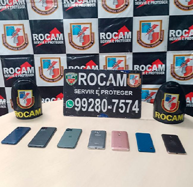 Trio é preso com sete celulares roubados em arrastões em Manaus