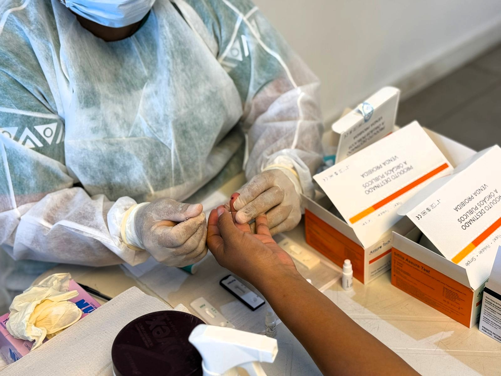 FVS oferece testagem rápida em ação sobre saúde no Vasco Vasques