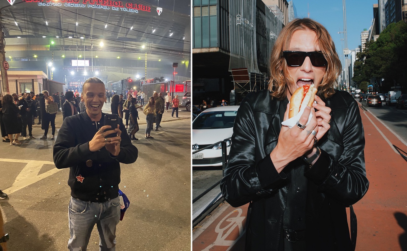 Jamie Cambell, o Vecna de Stranger Things, curte jogo do São Paulo no Morumbi