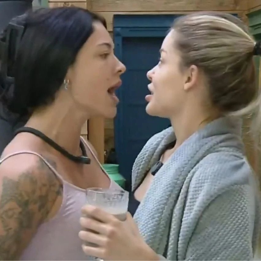 Expulsão? Após briga com Saory, Rayane surge com braço enfaixado