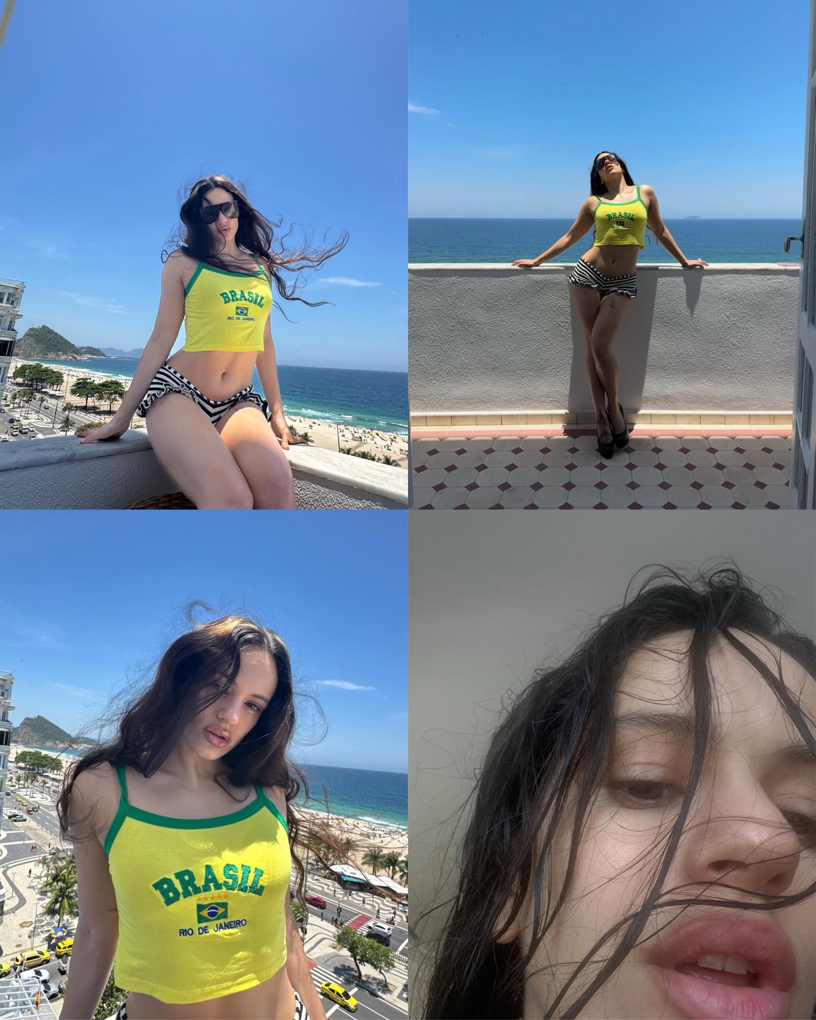 Rosalía surge na fila da pipoca e abre álbum de fotos pelo Rio