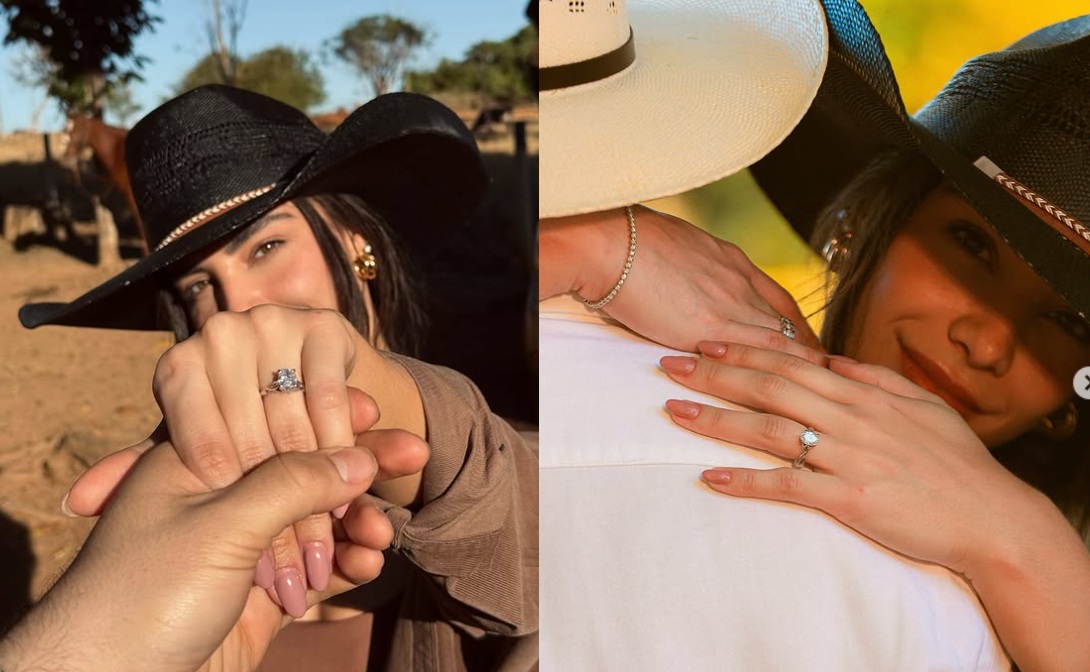 Murilo Huff e Gabriela Versiani anunciam noivado