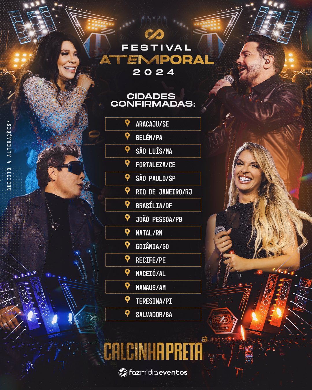 Calcinha Preta traz Festival Atemporal 2024 a Manaus