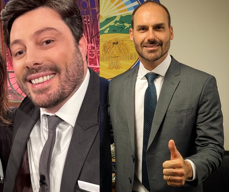 Danilo Gentili detona Eduardo Bolsonaro: "só sabe lamber americano"