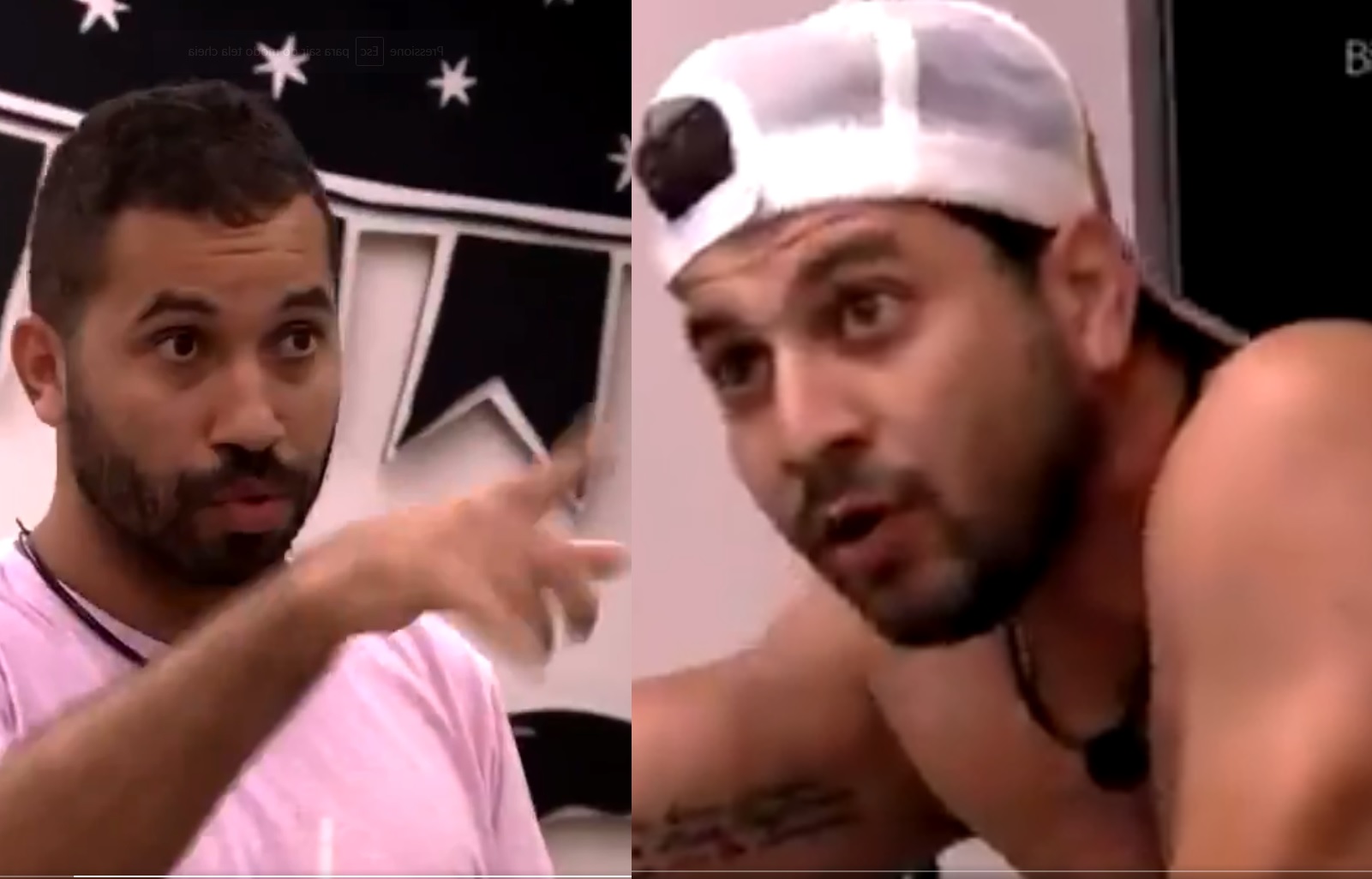 BBB21: Caio e Gil batem boca: 'abaixa o tom pra falar comigo'