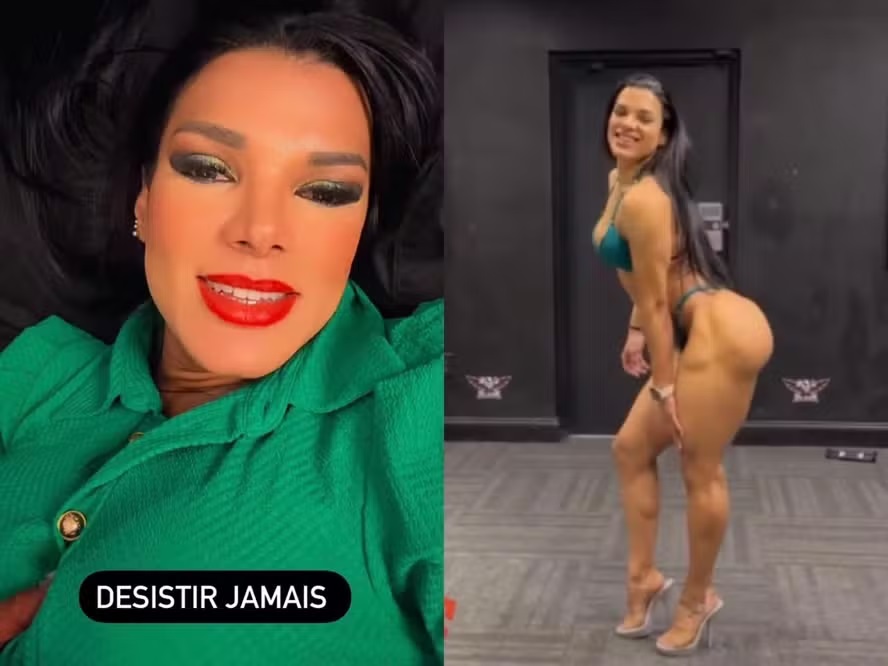 Ex-morena do É o Tchan perde campeonato de fisiculturismo: 'Disseram que meus glúteos eram falsos'