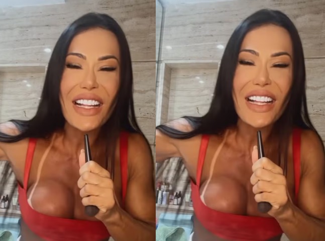 Gracyanne Barbosa manda indireta após Belo viajar com amante