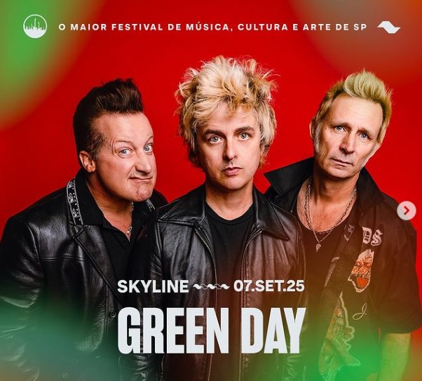 The Town 2025 confirma Green Day e Sex Pistols no dia do rock