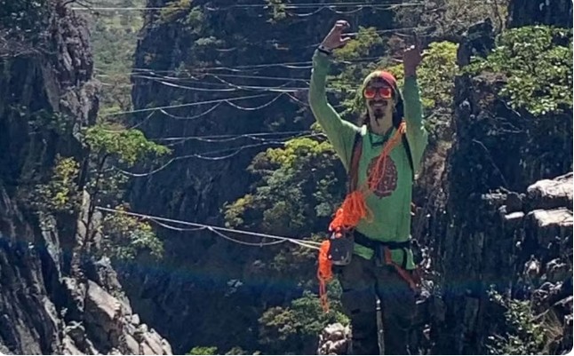 Esportista cai de penhasco de 50 metros em Goiás