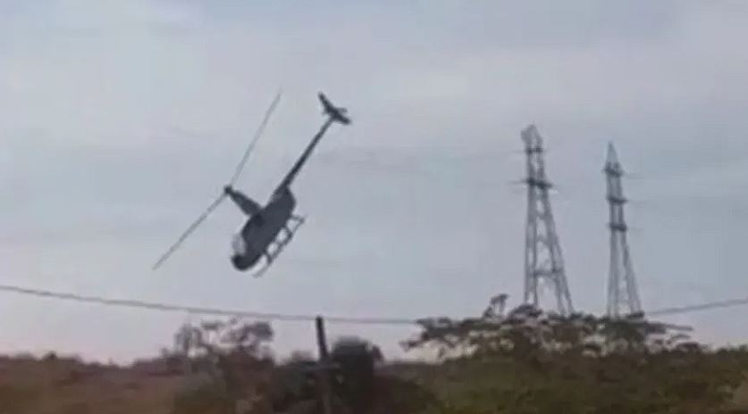 Helicóptero com deputado federal e vice-prefeito cai em Minas Gerais