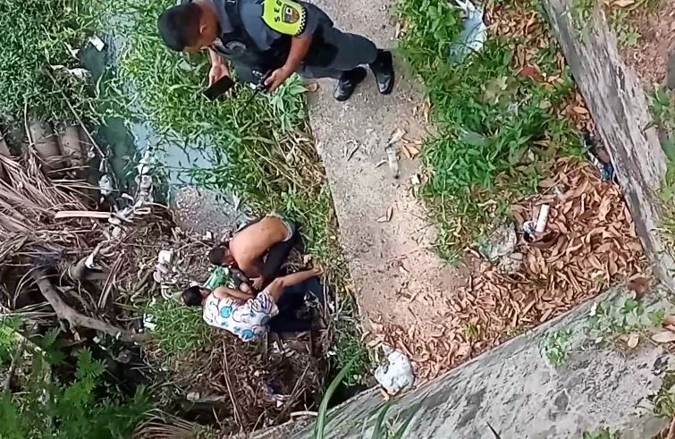 Homem é achado agonizando depois de ser baleado em rip-rap em Manaus