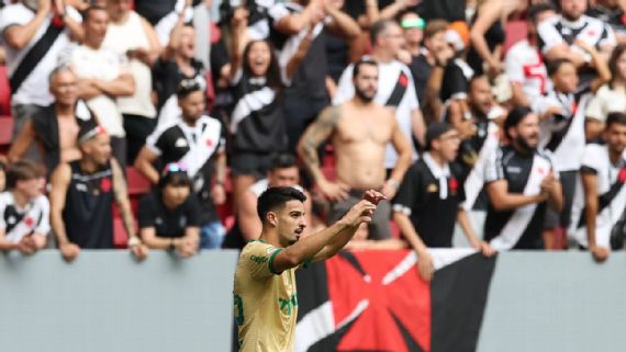 Palmeiras bate Vasco, emplaca 5ª vitória seguida no Brasileirão