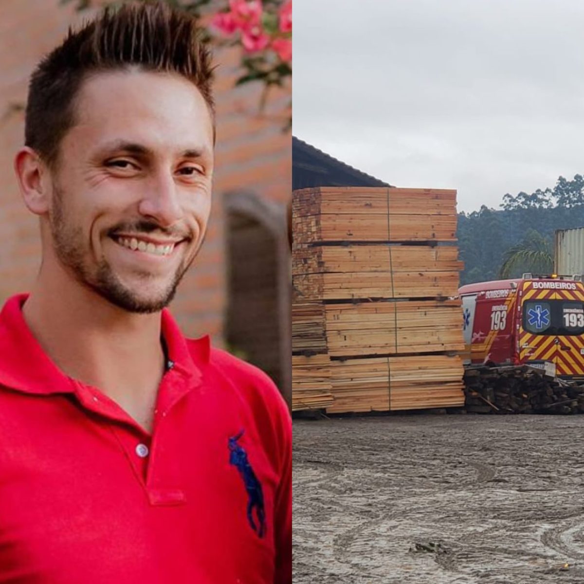 Trabalhador é partido ao meio ao cair em equipamento de corte em madeireira