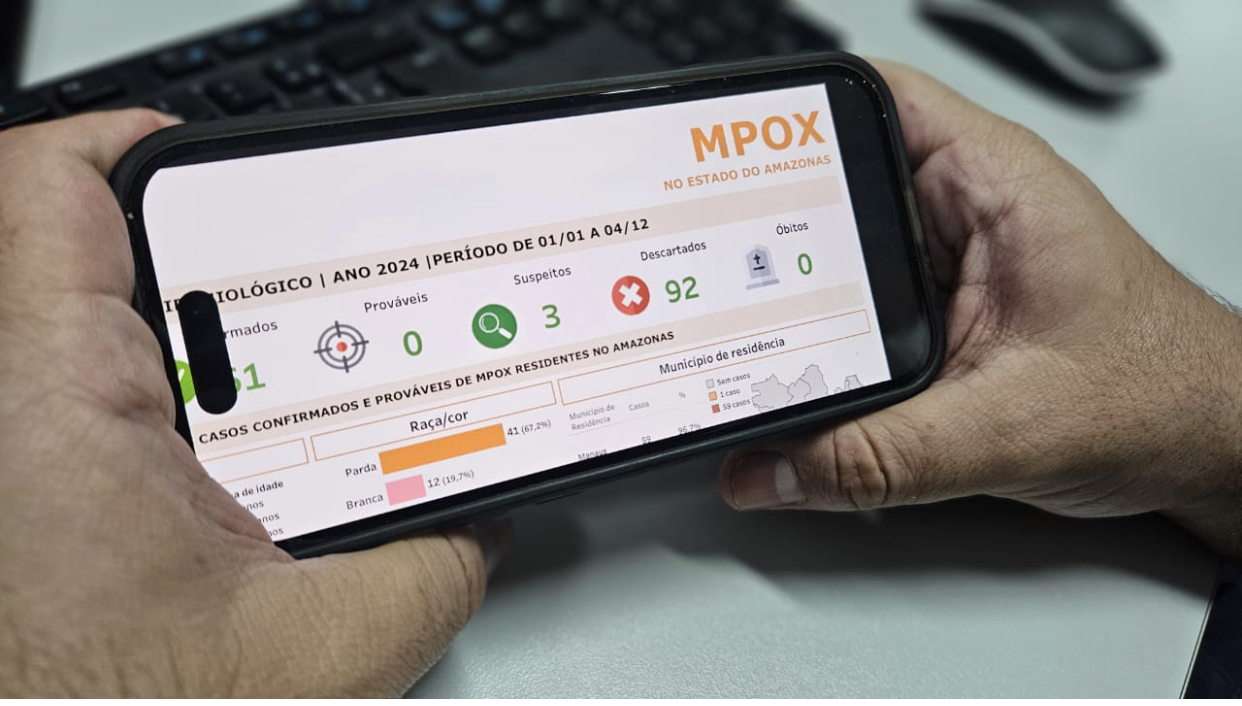 Casos de Mpox no Amazonas sobem para 61
