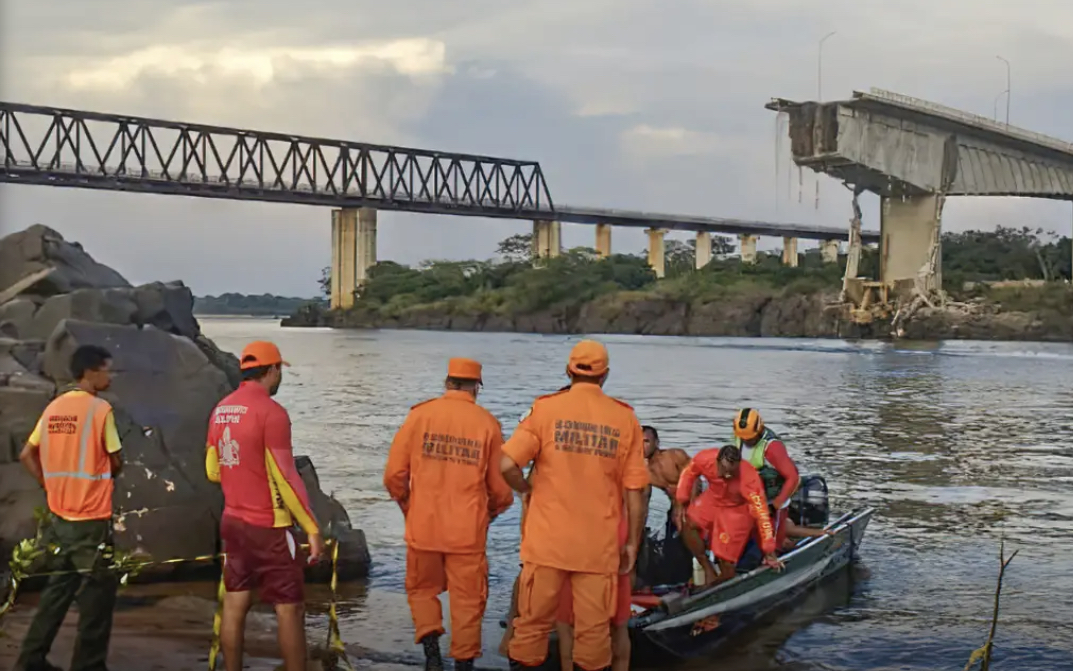 Risco de desabamento suspende buscas na ponte entre o MA e TO