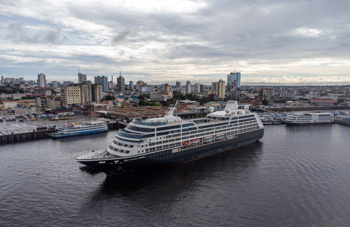 Navio Azamara Journey visita pela primeira vez o Amazonas
