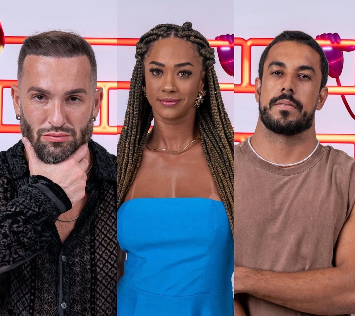 Aline, Diego e Maike se enfrentam no paredão do BBB25