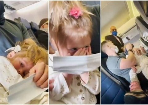 Influencer é expulsa de voo após filha de 2 anos não querer usar máscara