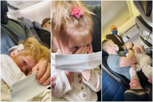 Influencer é expulsa de voo após filha de 2 anos não querer usar máscara