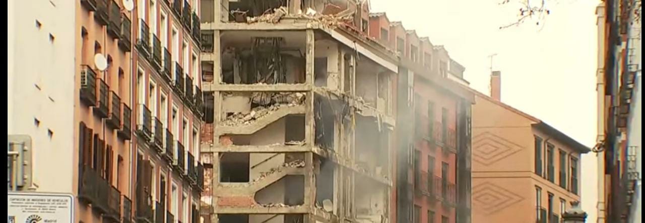 Duas pessoas morrem em explosão de prédio no centro de Madri 
