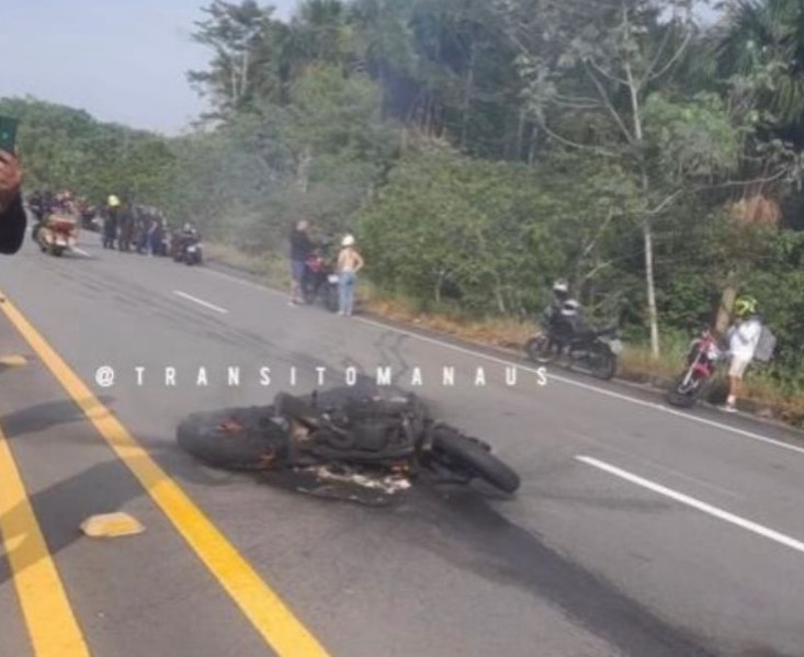 Motociclista morre durante grave acidente em rodovia do Amazonas
