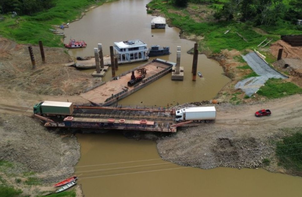 Entrega da ponte do Rio Autaz Mirim na BR-319 é adiada para 2026