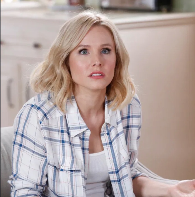 Marido de Kristen Bell mostra atriz nua fazendo ioga de perna aberta