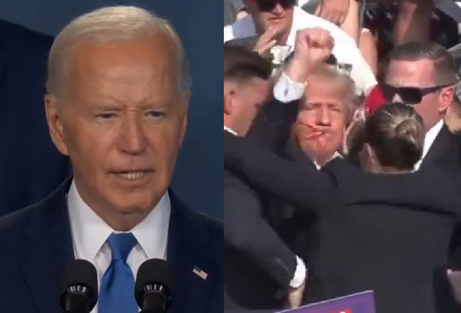 Joe Biden se pronuncia após Trump ser alvo de ataque a tiros