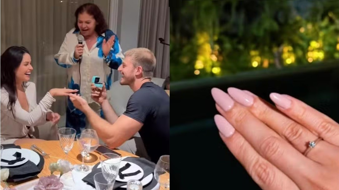 Juliette é pedida em casamento pelo namorado Kaique Cerveny 