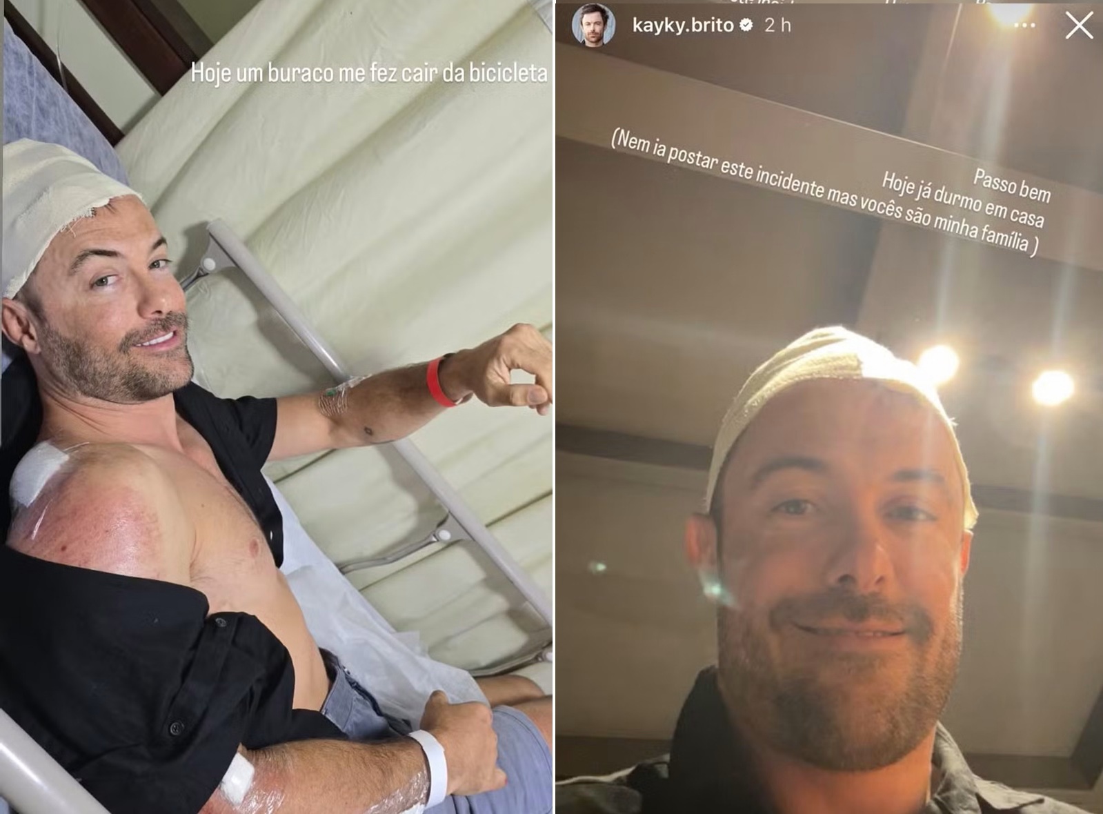 Kayky Brito sofre acidente de bicicleta dois anos após atropelamento