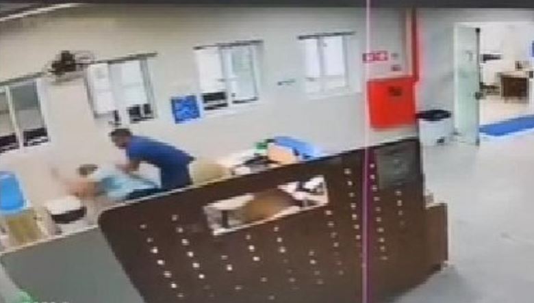 Porteiro de hospital é espancado por causa de controle remoto