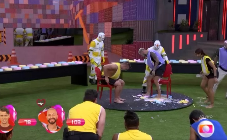 Fred Desimpedidos leva tombo durante jogo da discórdia no BBB23; vídeo